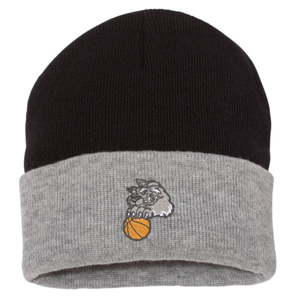 12" Color Blocked Cuffed Beanie (Embroidered Logo) Thumbnail