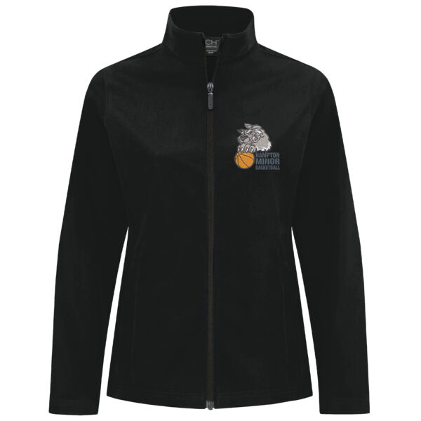 WATER REPELLENT SOFT SHELL LADIES' JACKET (EMBROIDERED LOGO) * PERSONALIZED* Thumbnail